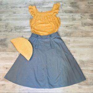 A-Line Denim Skirt, Body by Victoria